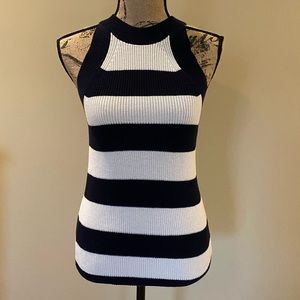 NWOT Ann Taylor Naval Top XS